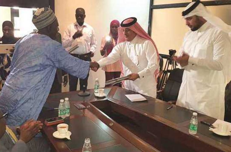 Qatar Ambassador To Gambia Faisal Bin Fahad Al Mana And Gambian Minister Of Agriculture Lamin Dibba On Behalf Of The Minister Of Finance Signed The Agreement
